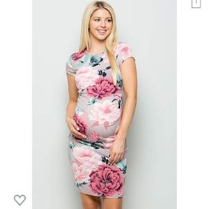 BRAND NEW: Women's Maternity Bodycon Floral Dress